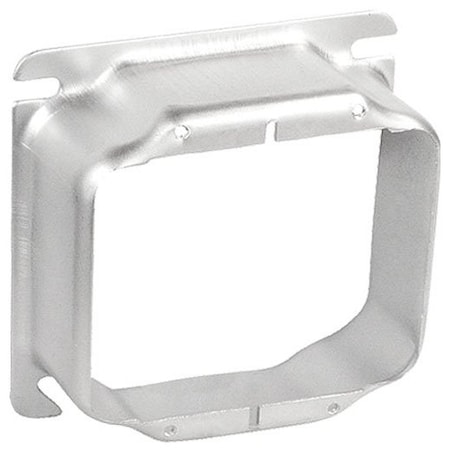 Southwire Device Ring, 2 Gangs, Stainless Steel, Square Box Type 52C21-SS